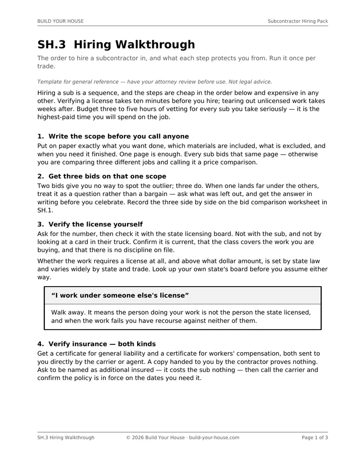 A page of the hiring walkthrough stacked behind the interview scorecard.